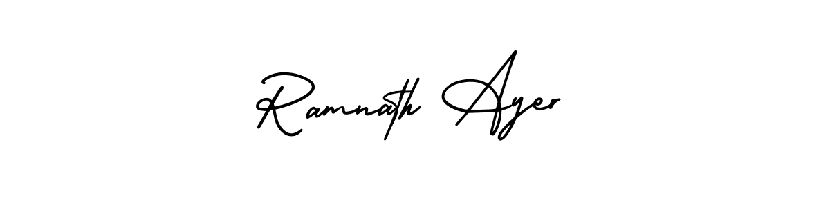 How to Draw Ramnath Ayer signature style? AmerikaSignatureDemo-Regular is a latest design signature styles for name Ramnath Ayer. Ramnath Ayer signature style 3 images and pictures png