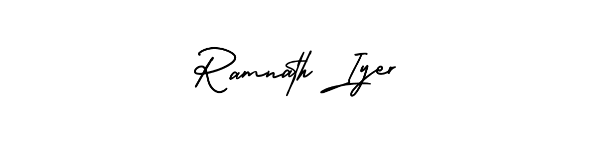 How to Draw Ramnath Iyer signature style? AmerikaSignatureDemo-Regular is a latest design signature styles for name Ramnath Iyer. Ramnath Iyer signature style 3 images and pictures png