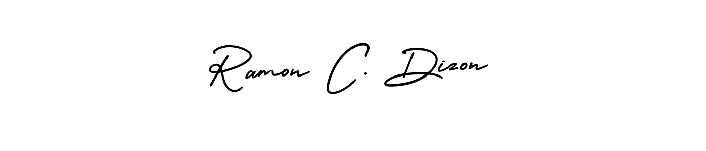 Also You can easily find your signature by using the search form. We will create Ramon C. Dizon name handwritten signature images for you free of cost using AmerikaSignatureDemo-Regular sign style. Ramon C. Dizon signature style 3 images and pictures png