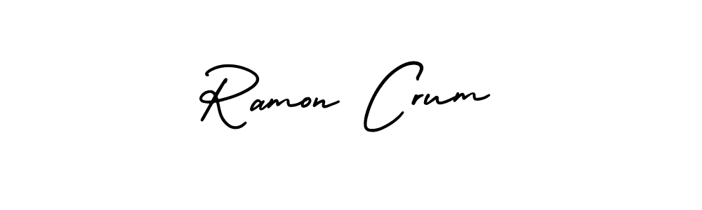 Use a signature maker to create a handwritten signature online. With this signature software, you can design (AmerikaSignatureDemo-Regular) your own signature for name Ramon Crum. Ramon Crum signature style 3 images and pictures png