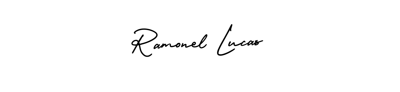 Best and Professional Signature Style for Ramonel Lucas. AmerikaSignatureDemo-Regular Best Signature Style Collection. Ramonel Lucas signature style 3 images and pictures png