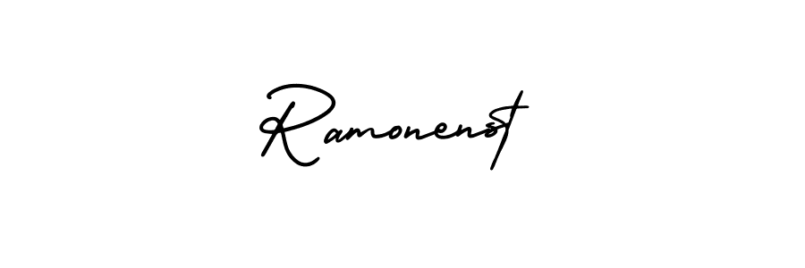 Best and Professional Signature Style for Ramonenst. AmerikaSignatureDemo-Regular Best Signature Style Collection. Ramonenst signature style 3 images and pictures png