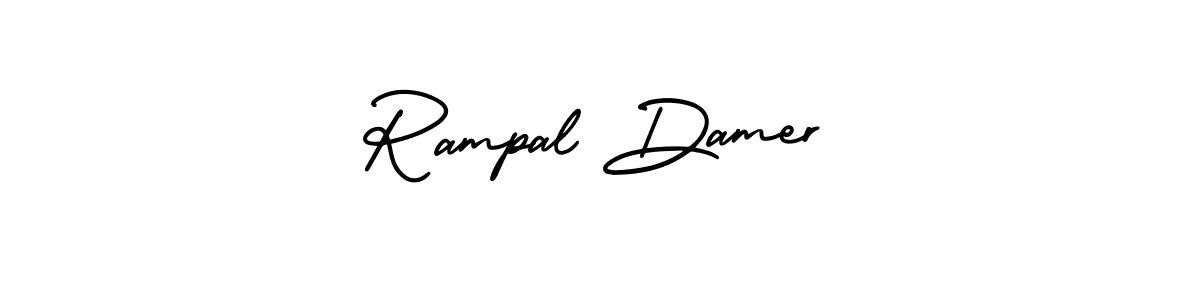 Make a beautiful signature design for name Rampal Damer. Use this online signature maker to create a handwritten signature for free. Rampal Damer signature style 3 images and pictures png