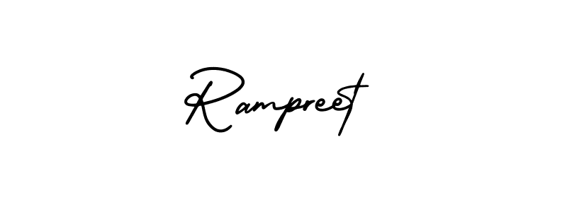 Rampreet stylish signature style. Best Handwritten Sign (AmerikaSignatureDemo-Regular) for my name. Handwritten Signature Collection Ideas for my name Rampreet. Rampreet signature style 3 images and pictures png