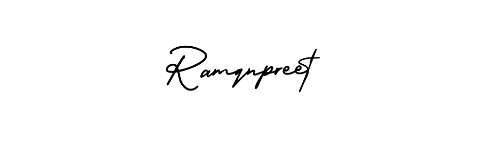 AmerikaSignatureDemo-Regular is a professional signature style that is perfect for those who want to add a touch of class to their signature. It is also a great choice for those who want to make their signature more unique. Get Ramqnpreet name to fancy signature for free. Ramqnpreet signature style 3 images and pictures png