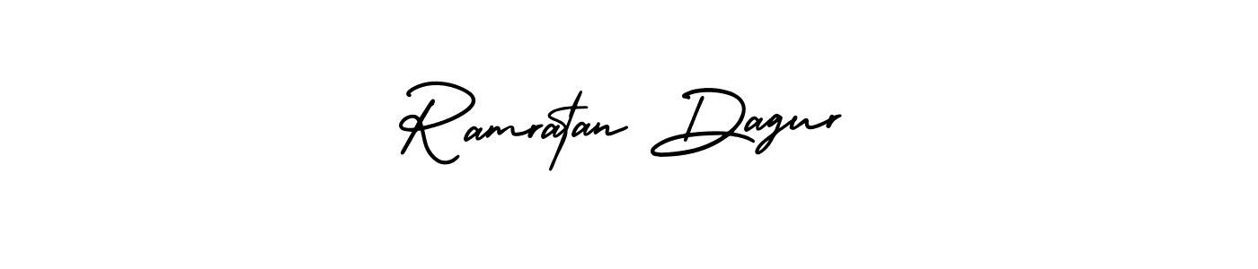 Design your own signature with our free online signature maker. With this signature software, you can create a handwritten (AmerikaSignatureDemo-Regular) signature for name Ramratan Dagur. Ramratan Dagur signature style 3 images and pictures png