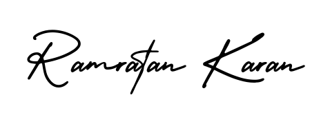 Create your official email sign-off with Ramratan Karan name in AmerikaSignatureDemo-Regular style. Crisp, clean, and perfectly legible across all screens. Ramratan Karan signature style 3 images and pictures png