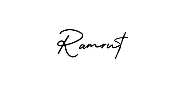 Make a short Ramrut signature style. Manage your documents anywhere anytime using AmerikaSignatureDemo-Regular. Create and add eSignatures, submit forms, share and send files easily. Ramrut signature style 3 images and pictures png