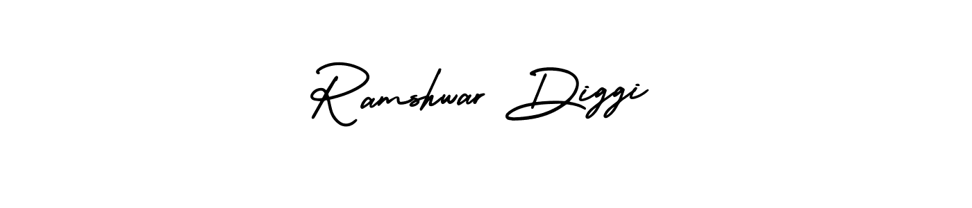 Ramshwar Diggi stylish signature style. Best Handwritten Sign (AmerikaSignatureDemo-Regular) for my name. Handwritten Signature Collection Ideas for my name Ramshwar Diggi. Ramshwar Diggi signature style 3 images and pictures png