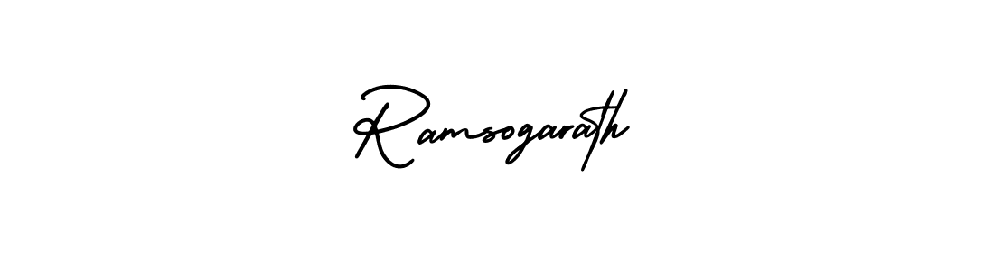 Create a beautiful signature design for name Ramsogarath. With this signature (AmerikaSignatureDemo-Regular) fonts, you can make a handwritten signature for free. Ramsogarath signature style 3 images and pictures png