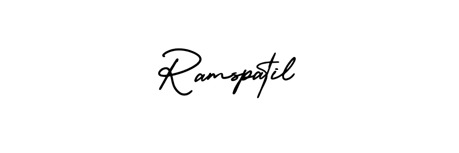 Design your own signature with our free online signature maker. With this signature software, you can create a handwritten (AmerikaSignatureDemo-Regular) signature for name Ramspatil. Ramspatil signature style 3 images and pictures png