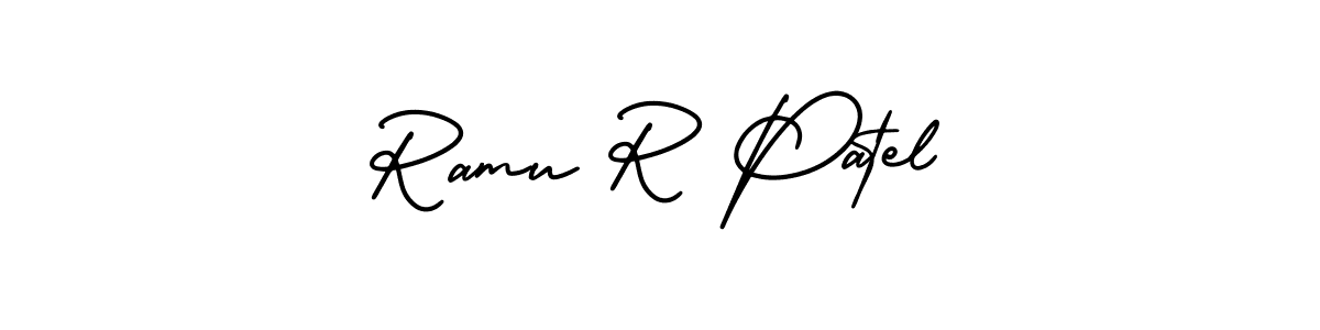 How to Draw Ramu R Patel signature style? AmerikaSignatureDemo-Regular is a latest design signature styles for name Ramu R Patel. Ramu R Patel signature style 3 images and pictures png