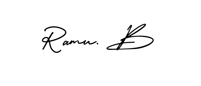 Make a short Ramu. B signature style. Manage your documents anywhere anytime using AmerikaSignatureDemo-Regular. Create and add eSignatures, submit forms, share and send files easily. Ramu. B signature style 3 images and pictures png