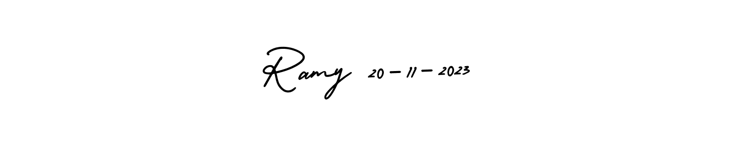 Create a beautiful signature design for name Ramy 20-11-2023. With this signature (AmerikaSignatureDemo-Regular) fonts, you can make a handwritten signature for free. Ramy 20-11-2023 signature style 3 images and pictures png