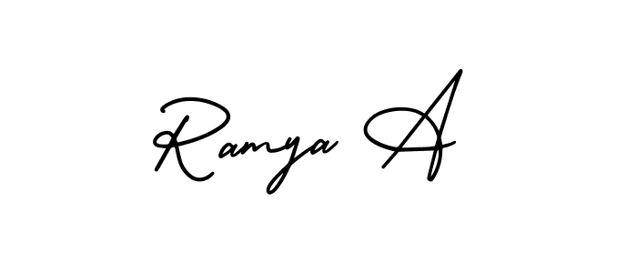 See photos of Ramya A official signature by Spectra . Check more albums & portfolios. Read reviews & check more about AmerikaSignatureDemo-Regular font. Ramya A signature style 3 images and pictures png