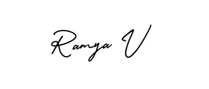 See photos of Ramya V official signature by Spectra . Check more albums & portfolios. Read reviews & check more about AmerikaSignatureDemo-Regular font. Ramya V signature style 3 images and pictures png