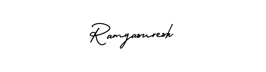 Make a beautiful signature design for name Ramyasuresh. Use this online signature maker to create a handwritten signature for free. Ramyasuresh signature style 3 images and pictures png