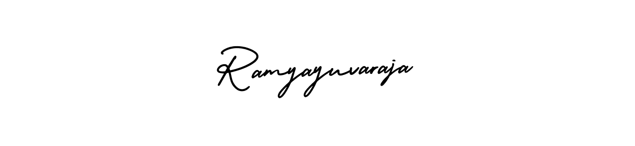 How to make Ramyayuvaraja signature? AmerikaSignatureDemo-Regular is a professional autograph style. Create handwritten signature for Ramyayuvaraja name. Ramyayuvaraja signature style 3 images and pictures png