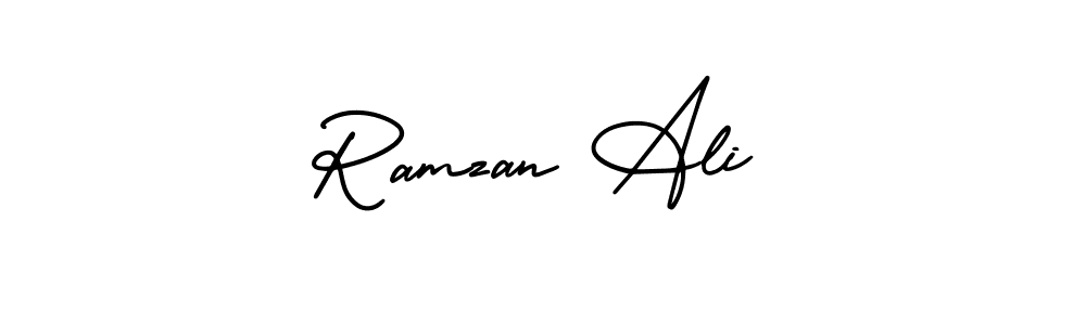 if you are searching for the best signature style for your name Ramzan Ali. so please give up your signature search. here we have designed multiple signature styles  using AmerikaSignatureDemo-Regular. Ramzan Ali signature style 3 images and pictures png
