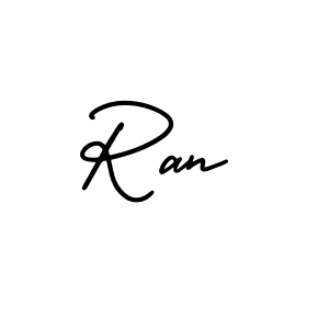 Use a signature maker to create a handwritten signature online. With this signature software, you can design (AmerikaSignatureDemo-Regular) your own signature for name Ran. Ran signature style 3 images and pictures png