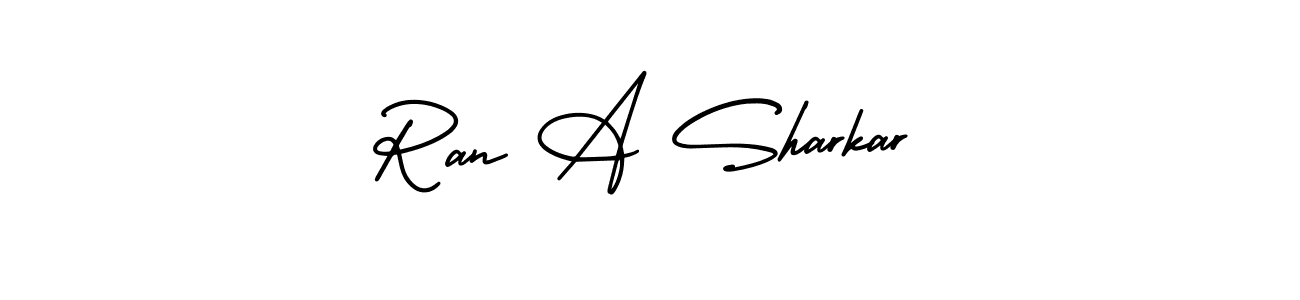 Also You can easily find your signature by using the search form. We will create Ran A Sharkar name handwritten signature images for you free of cost using AmerikaSignatureDemo-Regular sign style. Ran A Sharkar signature style 3 images and pictures png