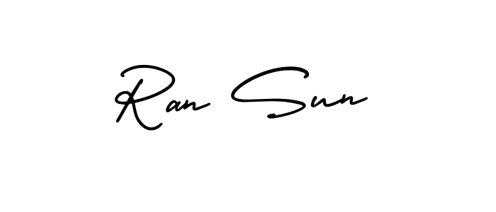Use a signature maker to create a handwritten signature online. With this signature software, you can design (AmerikaSignatureDemo-Regular) your own signature for name Ran Sun. Ran Sun signature style 3 images and pictures png
