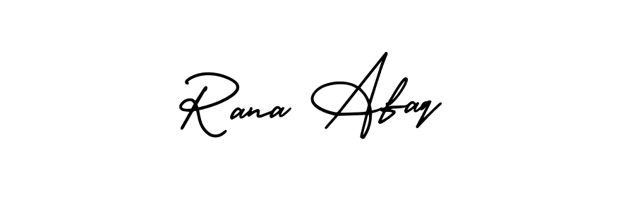 Make a beautiful signature design for name Rana Afaq. Use this online signature maker to create a handwritten signature for free. Rana Afaq signature style 3 images and pictures png