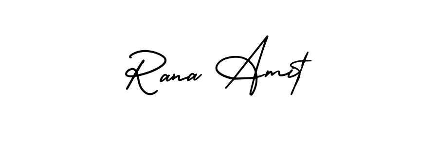 Rana Amit stylish signature style. Best Handwritten Sign (AmerikaSignatureDemo-Regular) for my name. Handwritten Signature Collection Ideas for my name Rana Amit. Rana Amit signature style 3 images and pictures png