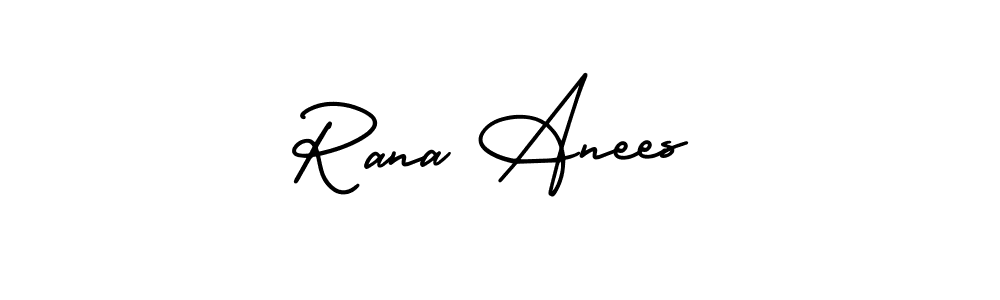 Design your own signature with our free online signature maker. With this signature software, you can create a handwritten (AmerikaSignatureDemo-Regular) signature for name Rana Anees. Rana Anees signature style 3 images and pictures png