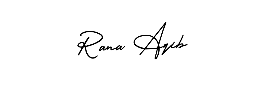 You can use this online signature creator to create a handwritten signature for the name Rana Aqib. This is the best online autograph maker. Rana Aqib signature style 3 images and pictures png