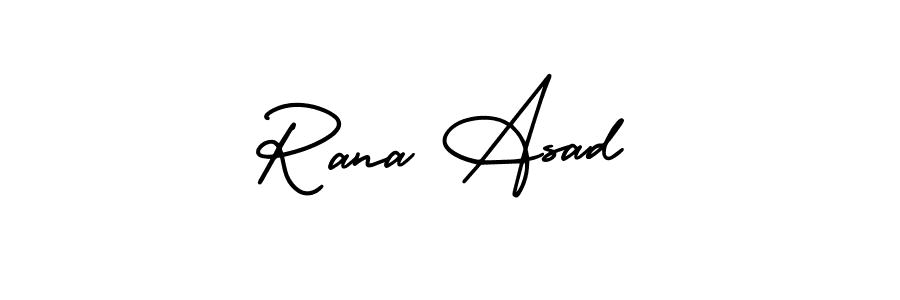 It looks lik you need a new signature style for name Rana Asad. Design unique handwritten (AmerikaSignatureDemo-Regular) signature with our free signature maker in just a few clicks. Rana Asad signature style 3 images and pictures png