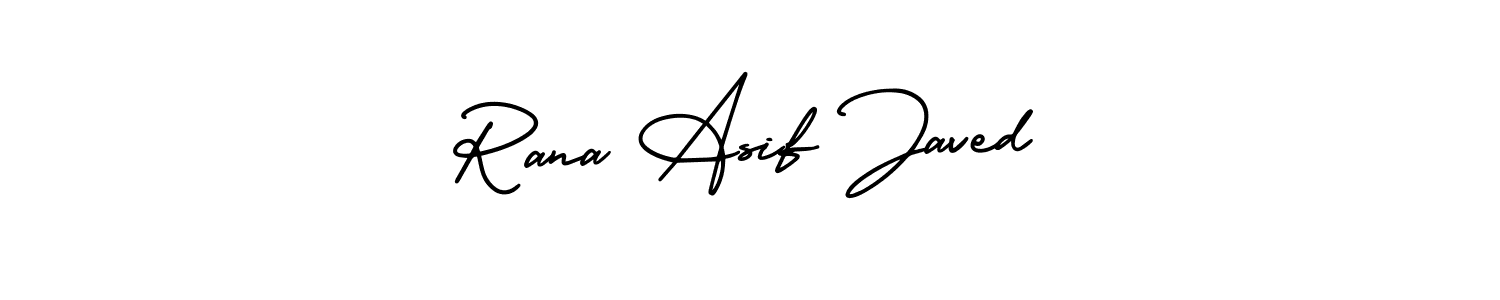 Use a signature maker to create a handwritten signature online. With this signature software, you can design (AmerikaSignatureDemo-Regular) your own signature for name Rana Asif Javed. Rana Asif Javed signature style 3 images and pictures png