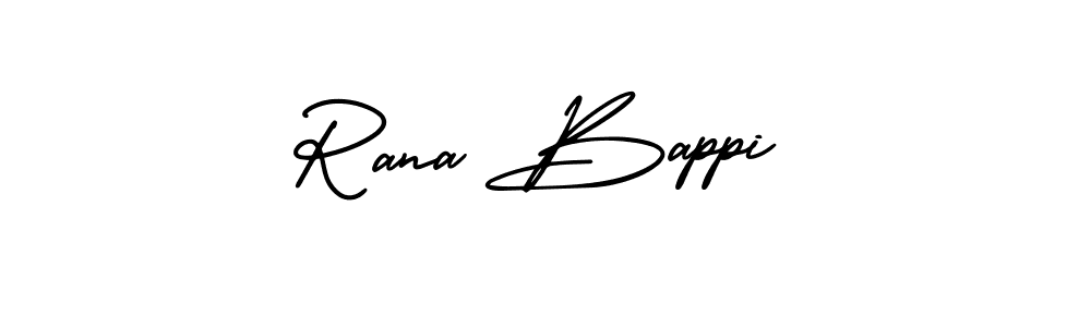 Use a signature maker to create a handwritten signature online. With this signature software, you can design (AmerikaSignatureDemo-Regular) your own signature for name Rana Bappi. Rana Bappi signature style 3 images and pictures png