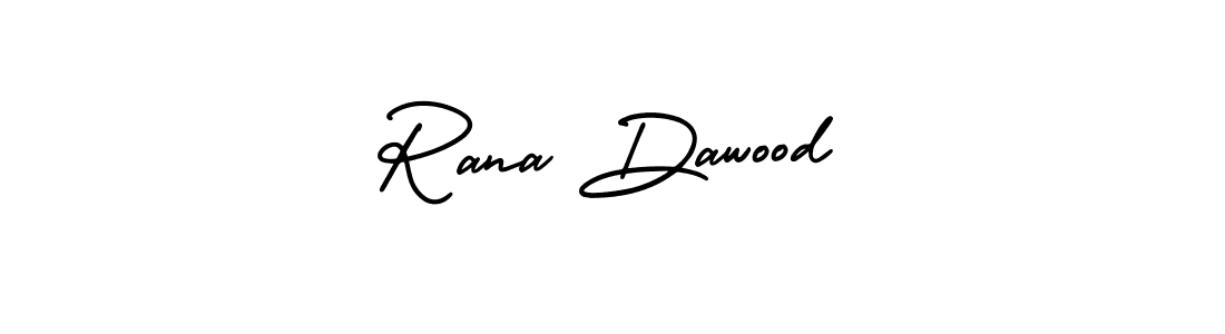 How to make Rana Dawood signature? AmerikaSignatureDemo-Regular is a professional autograph style. Create handwritten signature for Rana Dawood name. Rana Dawood signature style 3 images and pictures png