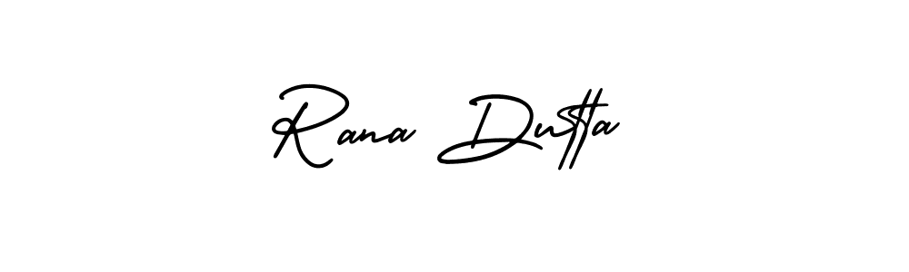 How to make Rana Dutta signature? AmerikaSignatureDemo-Regular is a professional autograph style. Create handwritten signature for Rana Dutta name. Rana Dutta signature style 3 images and pictures png
