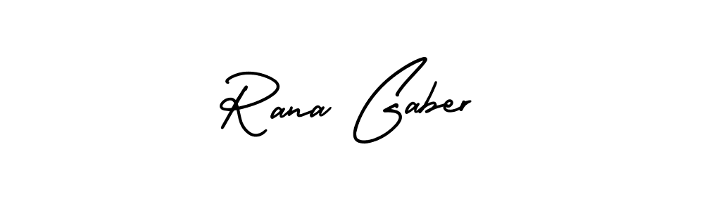 Make a beautiful signature design for name Rana Gaber. With this signature (AmerikaSignatureDemo-Regular) style, you can create a handwritten signature for free. Rana Gaber signature style 3 images and pictures png