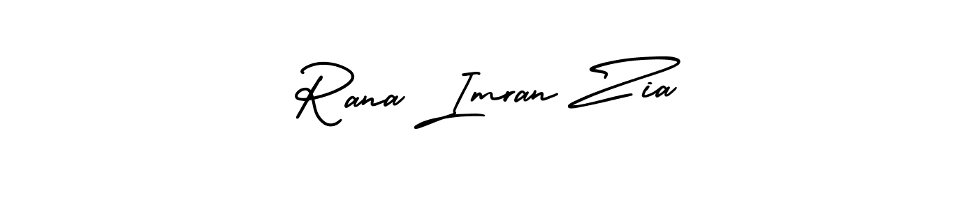 This is the best signature style for the Rana Imran Zia name. Also you like these signature font (AmerikaSignatureDemo-Regular). Mix name signature. Rana Imran Zia signature style 3 images and pictures png