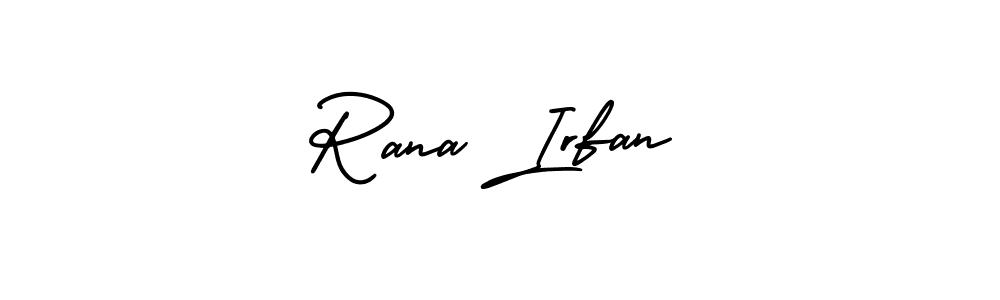 Rana Irfan stylish signature style. Best Handwritten Sign (AmerikaSignatureDemo-Regular) for my name. Handwritten Signature Collection Ideas for my name Rana Irfan. Rana Irfan signature style 3 images and pictures png