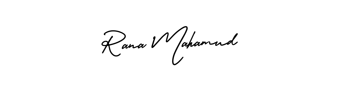 Make a beautiful signature design for name Rana Mahamud. With this signature (AmerikaSignatureDemo-Regular) style, you can create a handwritten signature for free. Rana Mahamud signature style 3 images and pictures png