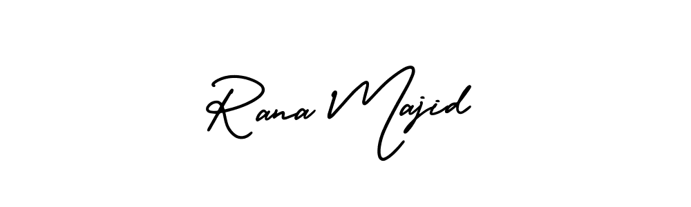 Make a beautiful signature design for name Rana Majid. With this signature (AmerikaSignatureDemo-Regular) style, you can create a handwritten signature for free. Rana Majid signature style 3 images and pictures png