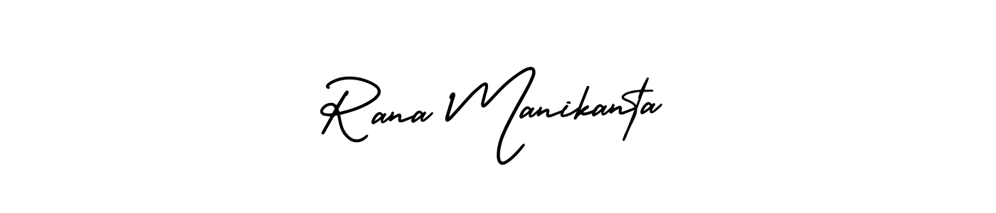 Make a short Rana Manikanta signature style. Manage your documents anywhere anytime using AmerikaSignatureDemo-Regular. Create and add eSignatures, submit forms, share and send files easily. Rana Manikanta signature style 3 images and pictures png