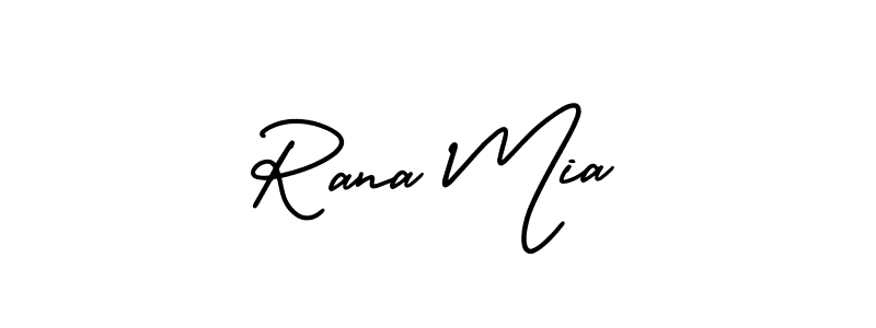 It looks lik you need a new signature style for name Rana Mia. Design unique handwritten (AmerikaSignatureDemo-Regular) signature with our free signature maker in just a few clicks. Rana Mia signature style 3 images and pictures png
