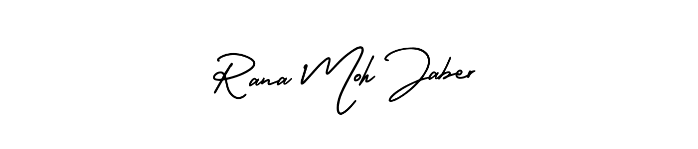 Create a beautiful signature design for name Rana Moh Jaber. With this signature (AmerikaSignatureDemo-Regular) fonts, you can make a handwritten signature for free. Rana Moh Jaber signature style 3 images and pictures png