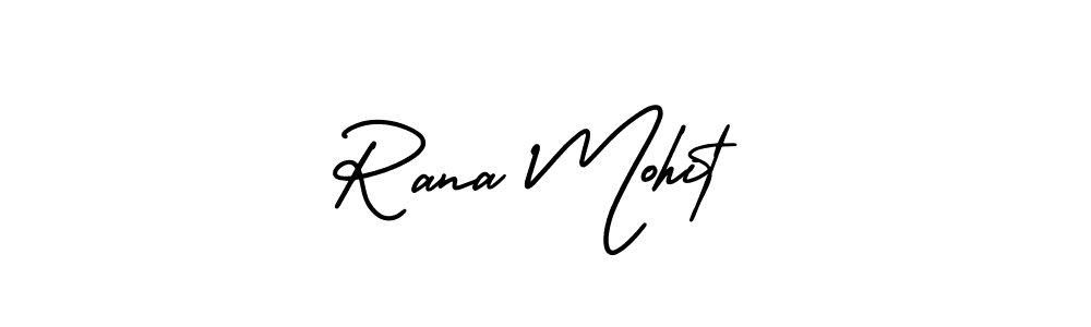 Design your own signature with our free online signature maker. With this signature software, you can create a handwritten (AmerikaSignatureDemo-Regular) signature for name Rana Mohit. Rana Mohit signature style 3 images and pictures png