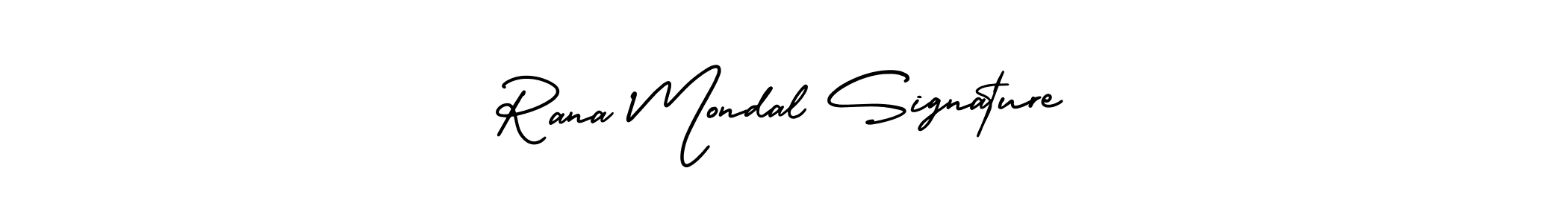 This is the best signature style for the Rana Mondal Signature name. Also you like these signature font (AmerikaSignatureDemo-Regular). Mix name signature. Rana Mondal Signature signature style 3 images and pictures png