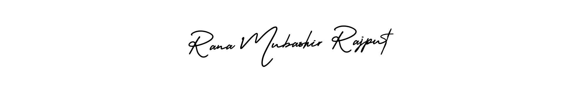 Rana Mubashir Rajput stylish signature style. Best Handwritten Sign (AmerikaSignatureDemo-Regular) for my name. Handwritten Signature Collection Ideas for my name Rana Mubashir Rajput. Rana Mubashir Rajput signature style 3 images and pictures png