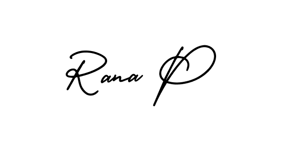 if you are searching for the best signature style for your name Rana P. so please give up your signature search. here we have designed multiple signature styles  using AmerikaSignatureDemo-Regular. Rana P signature style 3 images and pictures png