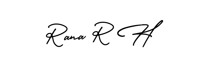 Design your own signature with our free online signature maker. With this signature software, you can create a handwritten (AmerikaSignatureDemo-Regular) signature for name Rana R H. Rana R H signature style 3 images and pictures png