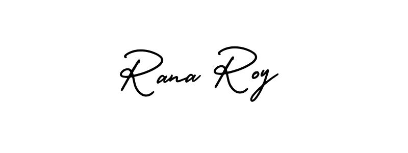 How to make Rana Roy signature? AmerikaSignatureDemo-Regular is a professional autograph style. Create handwritten signature for Rana Roy name. Rana Roy signature style 3 images and pictures png