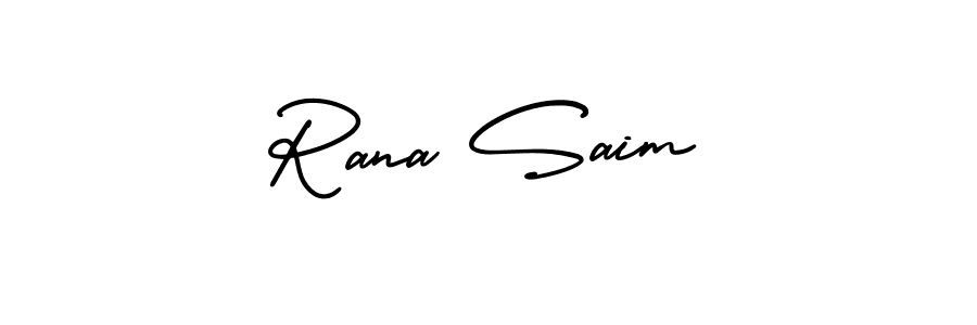 It looks lik you need a new signature style for name Rana Saim. Design unique handwritten (AmerikaSignatureDemo-Regular) signature with our free signature maker in just a few clicks. Rana Saim signature style 3 images and pictures png